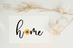 Home svg, Sunflowers svg, Cut file svg, EPS, PNG Product Image 3