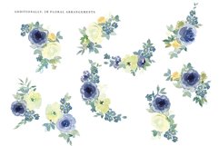 Watercolor Floral Alphabet Embellished Letters Numbers Product Image 5