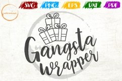 Gangsta Wrapper Christmas SVG PDF PNG Product Image 1