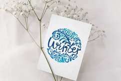 Winter illustration. Lettering winter. SVG Product Image 5