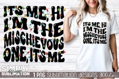 I’m the Mischievous,One Matching Christmas T-Shirts | Png Product Image 1