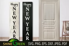 New Years Porch Sign SVG Cut file for Home, Farmhouse Product Image 1