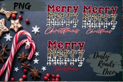 Stacked Merry Merry Christmas sublimation PNG, Christmas PNG Product Image 2