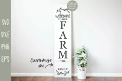 Welcome To Our Farm - Family Name Sign SVG Product Image 2