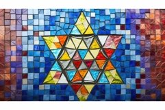 mosaic star david pattern Product Image 1