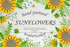 Watercolor sunflowers Product Image 1