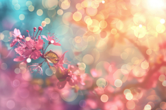 Flower with Bokeh Background Wallpaper Product Image 1