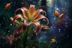 Enchanted night lily in mystical forest Product Image 1