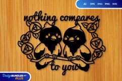 Nothing Compares to You Papercut SVG Product Image 1