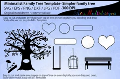 Minimalist family tree template / simpler family tree Product Image 2