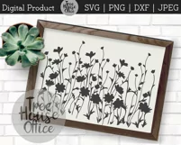 Wildflower Floral Botanical Hand Drawn SVG PNG JPG DXF Product Image 5