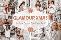 10 Glamour Xmas Mobile Lightroom Presets &amp; Desktop Lightroom Product Image 1