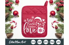 The secret ingredient is love SVG, Christmas Pot Holder Svg Product Image 1