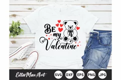 Be my Valentine SVG, Valentine SVG, Valentine's SVG Cut File Product Image 1