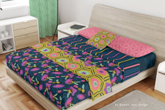 Midnight Hive - Seamless Honeybee Floral Patterns Collection Product Image 5