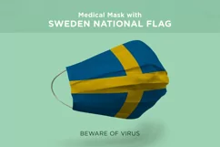 Mask with sudan suriname swaziland sweden Nation Flags Product Image 5