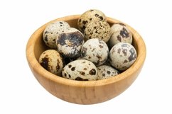 Quail Eggs Isolated on White Product Image 4