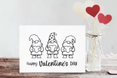 Valentine gnomes svg Happy valentine's day svg Gnome svg Product Image 4