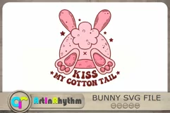 Kiss my cotton tail Svg, Easter Bunny Svg, Easter Svg Product Image 3