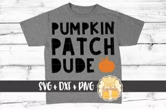 Pumpkin Patch Dude - Boy Halloween SVG PNG DXF Cut Files Product Image 1