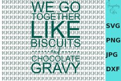Chocolate Gravy &amp; Biscuits SVG PNG DXF JPG Product Image 1