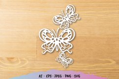 Butterflies Papercut SVG Product Image 1