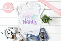 Mer Mama SVG Cutting File Mermaid Mom EPS DXF PNG Product Image 2