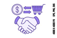 Colored Trading Icon Product Image 1