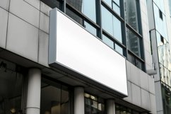 Sign Board Mockup on Building Wall Product Image 2