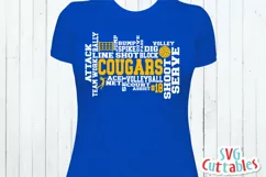 Volleyball SVG | Volleyball Word Art | Shirt Design Product Image 3