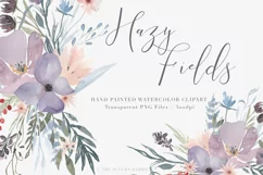 Watercolor Floral Clipart - Hazy Fields - Free Design of The Week Product Image 1
