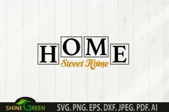 Home Sweet Home SVG - Home, Farmhouse Sign SVG Product Image 2