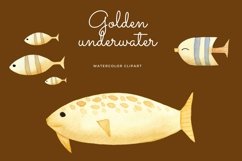 Watercolor underwater clipart Product Image 1