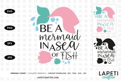 Sublimation mug designs, be a mermaid printable quote Product Image 7