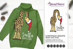 Santa Surveillance | Fun Giraffe SVG | Funny Christmas SVG Product Image 1