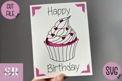 Birthday card insert design| Paper cutting | Cricut Joy svg Product Image 2