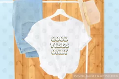 Good Vibes Only Sublimation design | Vintage PNG | Daisy PNG Product Image 3