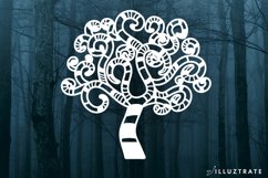 Spooky Tree SVG Cut File | Spooky Tree Mandala SVG Product Image 2