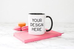 Mug Mockup 11 Oz Blank White Coffee Cup Macarons Product Image 1