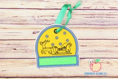 Christmas Sleigh Ornament Embroidery Product Image 1