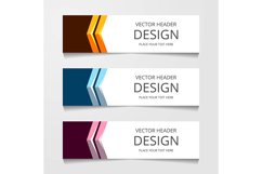 Abstract Web banner design background or header Templates Product Image 1