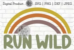Run Wild, Free Spirit, Retro Rainbow, Stay Wild SVG PNG JPG Product Image 5
