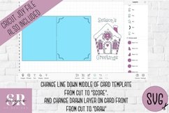 Christmas insert card design| Paper cutting | Cricut Joy svg Product Image 2