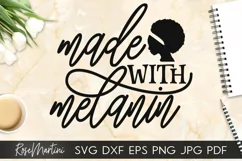 Made With Melanin SVG Black Lives Matter svg Car Afro svg Product Image 6