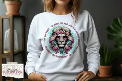 Be Brave, Be Wild Quote | Lion Sublimation Png Product Image 2