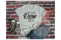 Bella Canvas 3650 Mockup White Marble Unisex T-shirt Mock Up Product Image 1