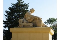 Greece antique women monument statue figure photo Product Image 1
