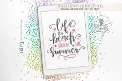 Life Is A Beach Enjoy The Summer SVG | Funny Beach SVG Product Image 3