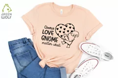Gnome svg Choose love Valentine gnomes svg files for cricut Product Image 3