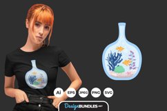 Bottle Aquarium for T-Shirt Design Product Image 1